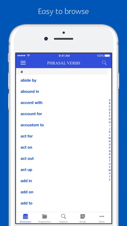 Phrasal Verb Dictionary - advanced version