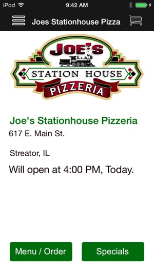 Joe's Stationhouse Pizza