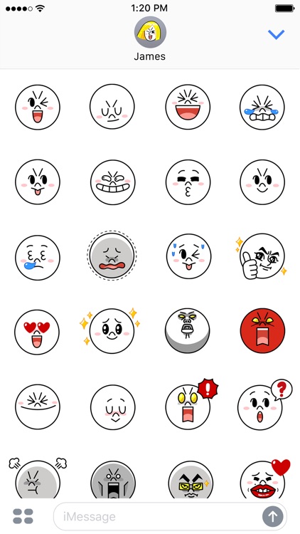 Witty-MOON Emoji - LINE FRIENDS