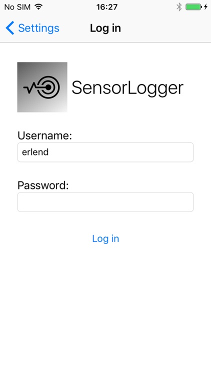 SensorLogger, SINTEF screenshot-3