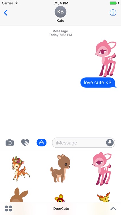 DeerCute - Deer Stickers And Emoji Pack