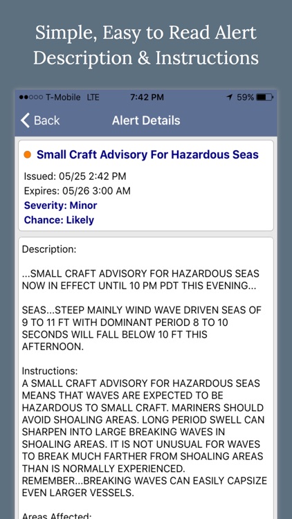 NOAA Marine Weather Forecast Alerts & Warnings screenshot-3