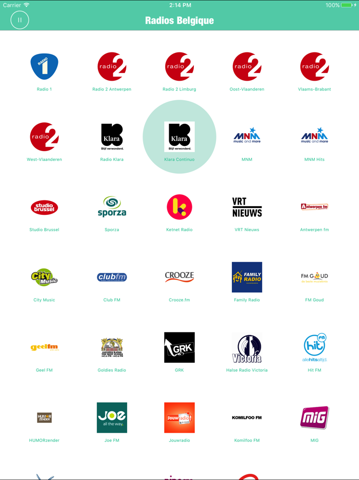 Radios BelgiqueBelgium Radio FM-Brussels Antwerp