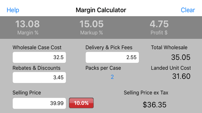 Beverage Margin Calculator(圖2)-速報App