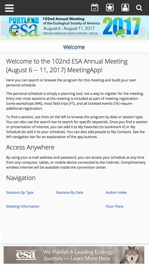 ESA 2017 Annual Meeting(圖2)-速報App