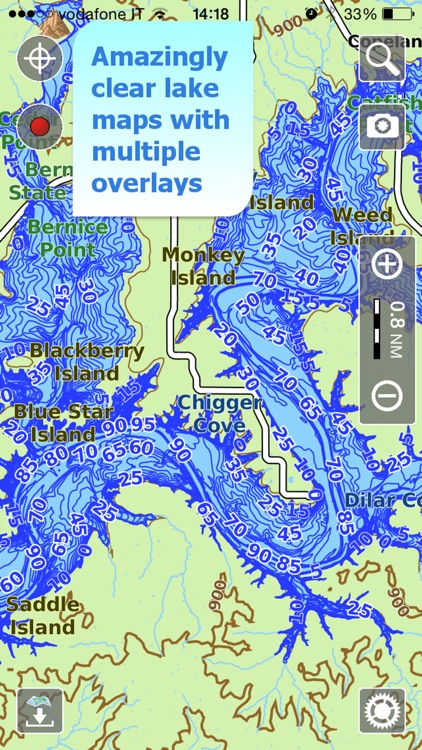 Aqua Map Missouri MO Lakes - GPS Nautical Charts
