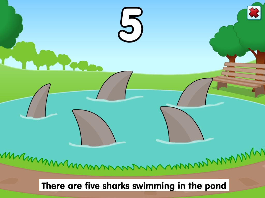 Five Sharks Swimming screenshot 3