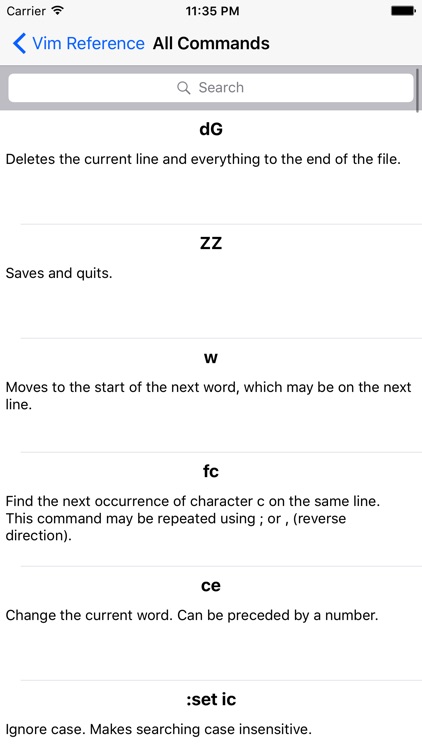 Vi and Vim flashcards and reference