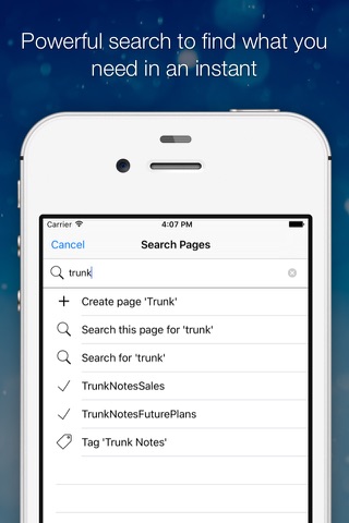 Trunk Notes Personal Wiki screenshot 3