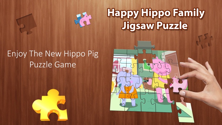 Hippo Family Jigsaw Puzzle screenshot-4