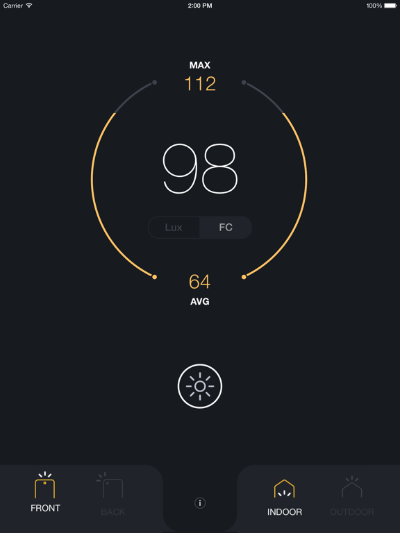 Lux Light Meter Pro screenshot