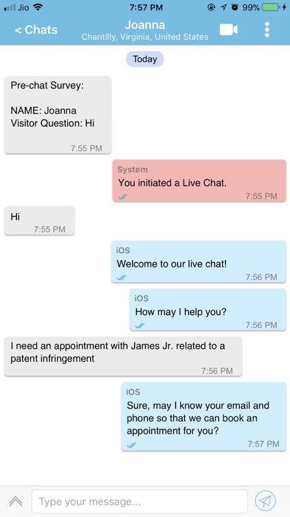 LegalChat Live Chat