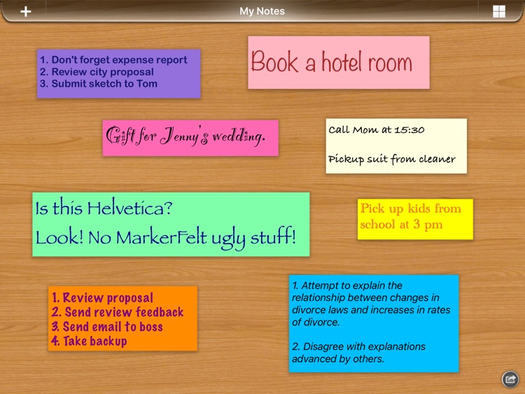 Memo Notes