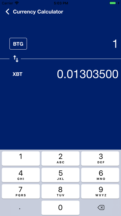 Bitcoin Gold (BTG) Price screenshot 3