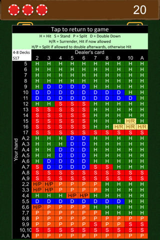 Blackjack Basic Strategy Practice - náhled