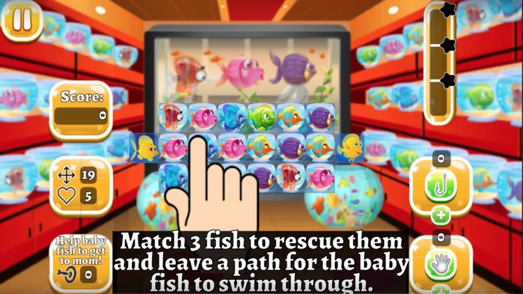 Pet Fish Rescue - Match 3 screenshot-0