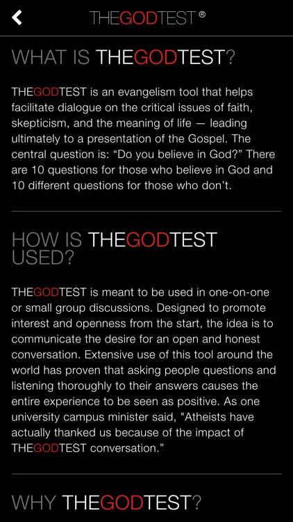 The God Test