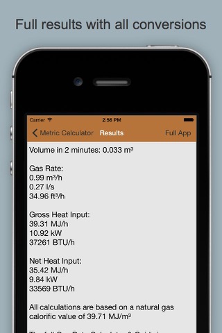 Gas Rate Calculator Lite screenshot 3