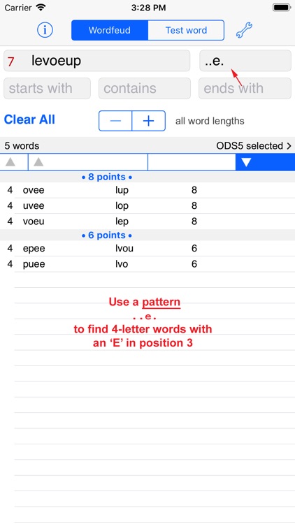 Français Words Finder Wordfeud