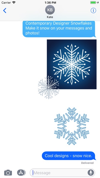 Snowflakes Sticker Pack screenshot 2