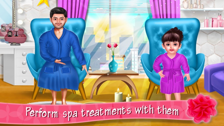 Aadhya's Spa Makeover Day With Daddy screenshot-3