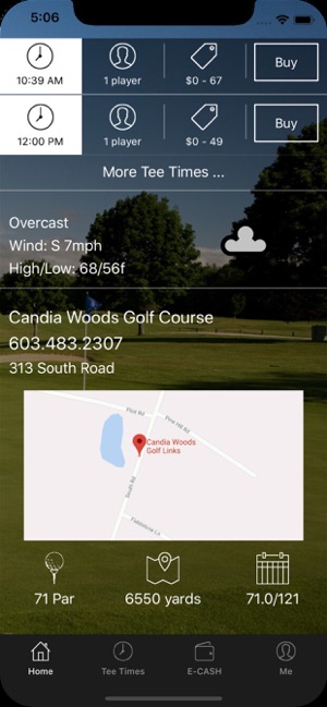 Candia Woods Golf Tee Times(圖3)-速報App