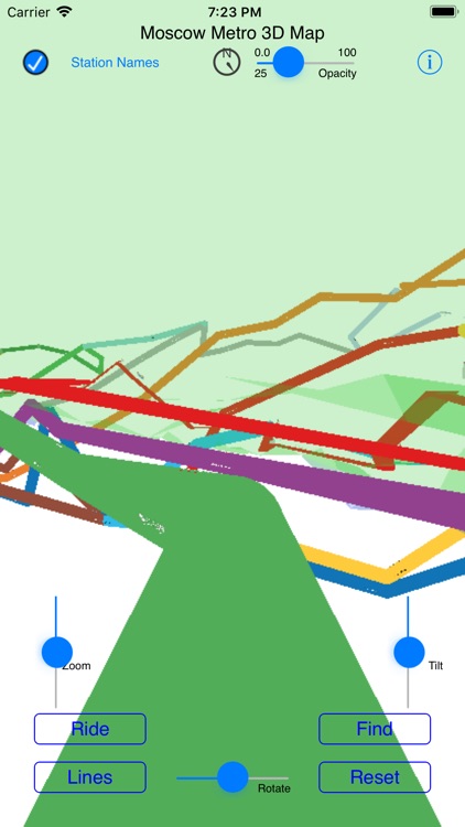 Moscow Metro 3D Map