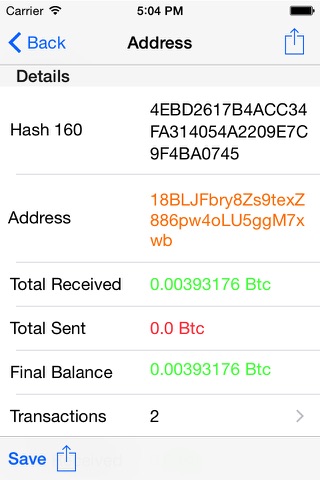 Bitcoin Explorer screenshot 2