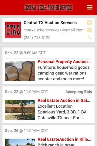 Central Texas Auction Services screenshot 2