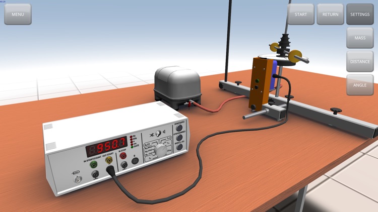 Inertia of Horizontal Rod