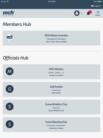 MCH My Club Hub - náhled