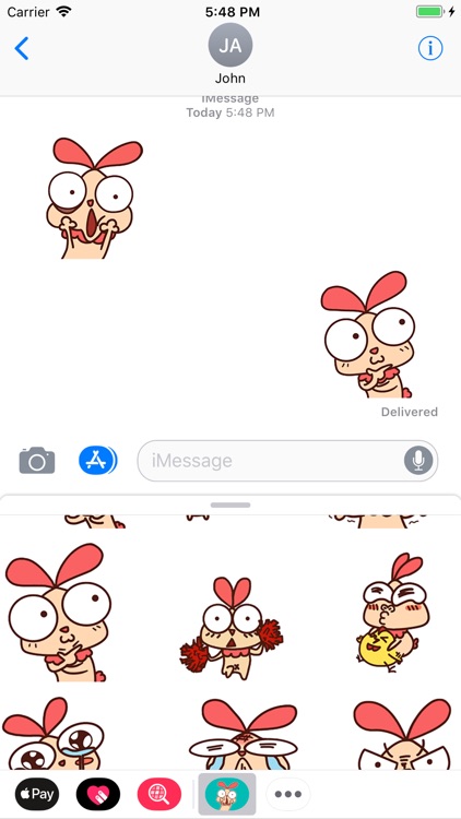 Funny Chick Animated Stickers