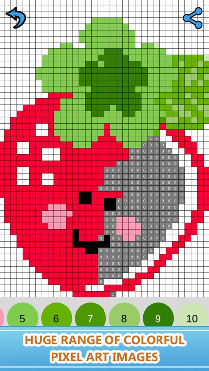 Numbers Coloring Book : Pixly