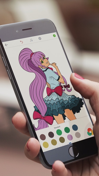 How to cancel & delete Hot Anime Girls Coloring Pages from iphone & ipad 1
