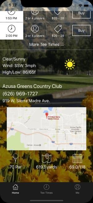 Azusa Greens Golf Tee Times(圖2)-速報App