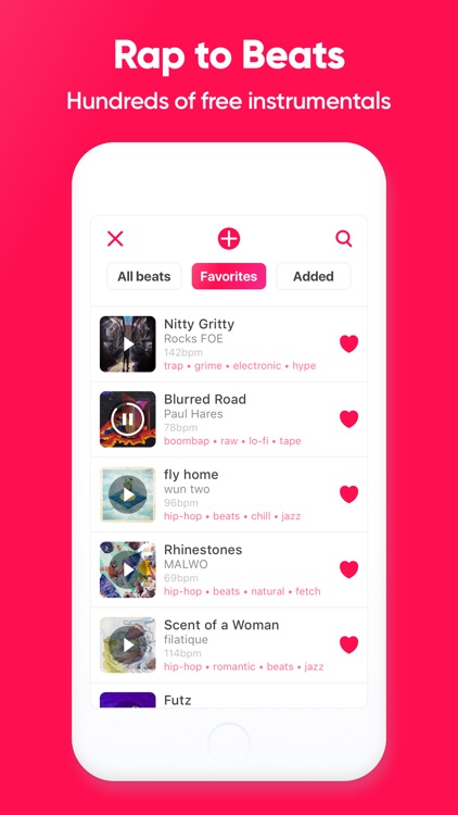 rap over beats app