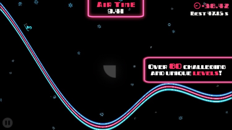 Ski On Neon - Top Flying Game! screenshot-3
