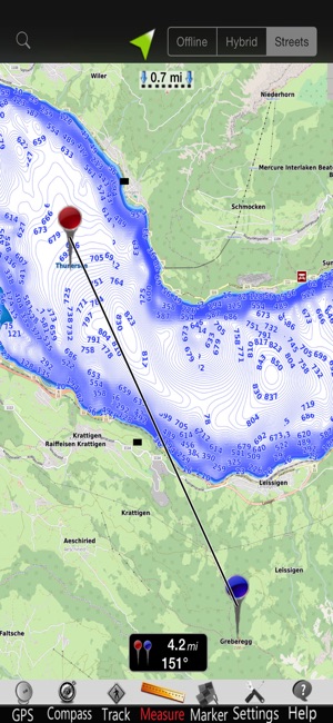 Thun - Brienz Lakes GPS Charts(圖4)-速報App