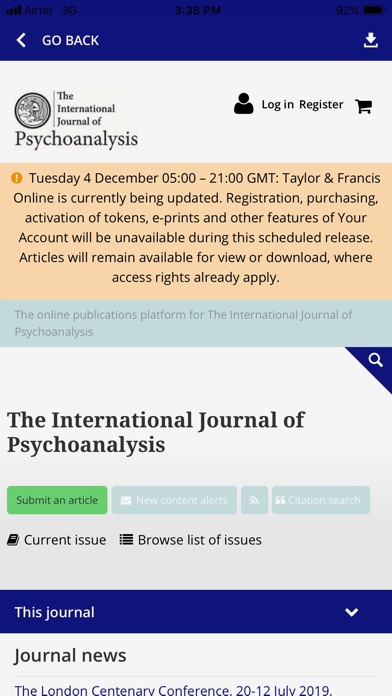 Int. Journal of Psychoanalysis screenshot 2