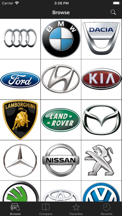 【图】Car Specs-BMW,Audi,VW,Ford,Kia(截图1)