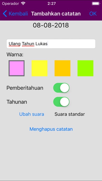 Kalender Indonesia 2018 iPhone Kalender Indonesia 2018 iPhone