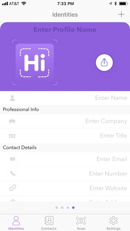HiHello Contact Exchange