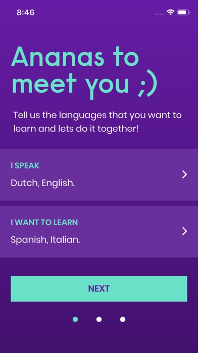 Ananas Language Exchange screenshot 2