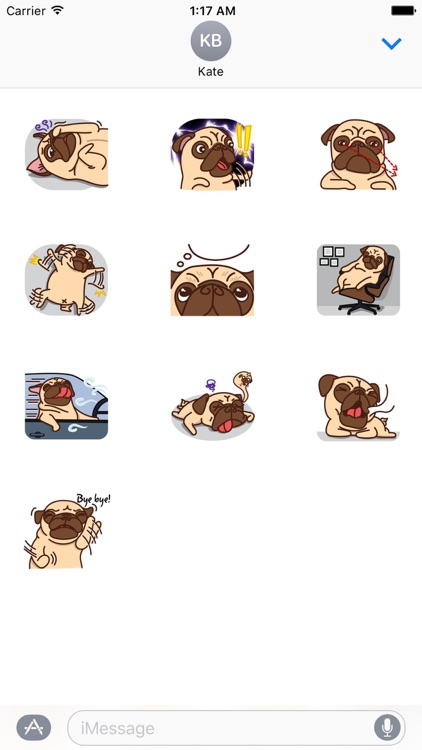 Cute Pug Dog PugMoji Stickers