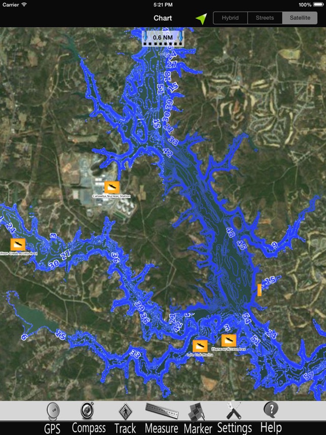 Lake Wylie Nautical Charts HD(圖4)-速報App