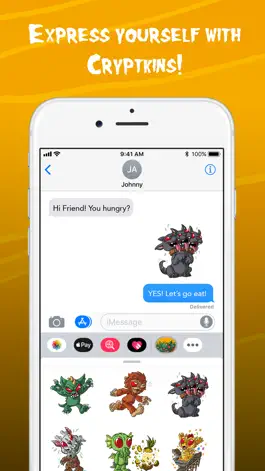 Game screenshot Cryptkins Stickers: Explore apk