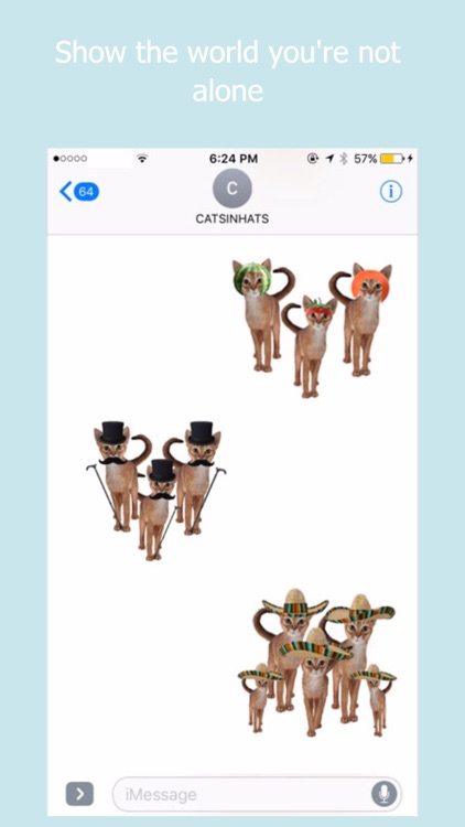 Cats in Hats Emoji Keyboard screenshot-3