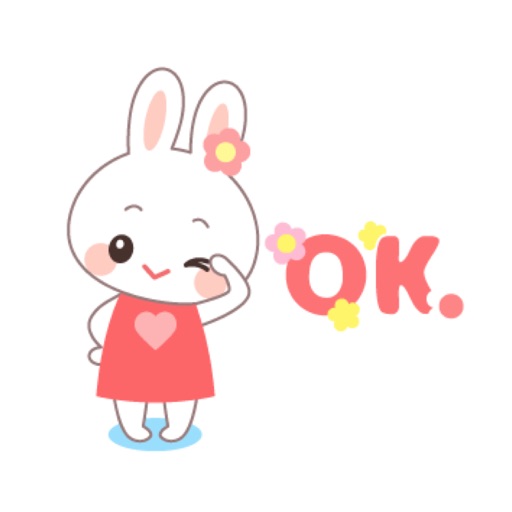 Cute Rabbit Animated Sticker