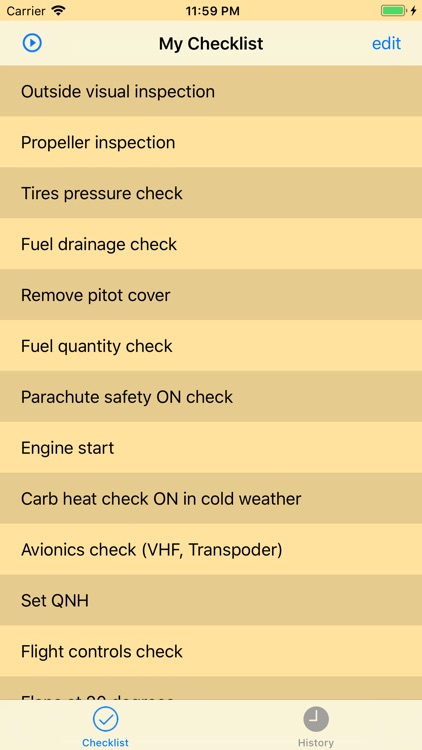 PreFlightChecklist