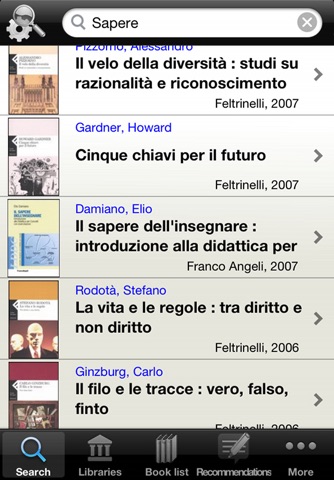 Biblio Unifg screenshot 2